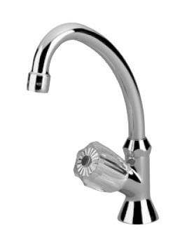 KAJA Standschwenkventil CLASSIC Acrylgriff, chrom, blau