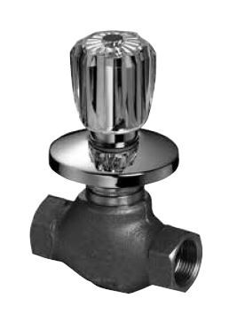 KAJA Unterputz-Ventil CLASSIC Kronengriff, chrom, G 3/4, blau