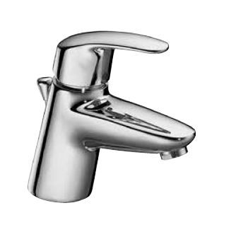 KAJA Waschtisch-Einhebelmischer MIX Vollhebel, weiß, mit Ablaufgarnitur