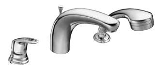 KAJA Wannen-Drei-Loch-Armatur MIX Vollhebel, aranja, Wannenrandmontage