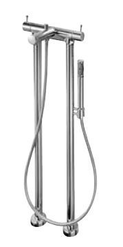 KAJA Wannen-Thermostat IPURI Standmontage, mit Brausegarnitur, chrom