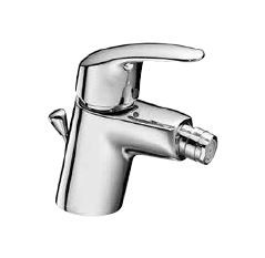 KAJA Bidet-Einhebelmischer MIX Bügelhebel, velourschrom, mit Ablaufgarnitur