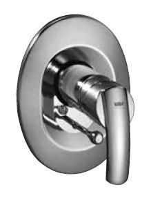 KAJA Fertigmontageset PLATINUM für Unterputz-Wannen-Einhebelmischer, chrom