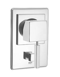 KAJA Fertigmontageset AQUADRAT für Unterputz-Wannen-Einhebelmischer, chrom