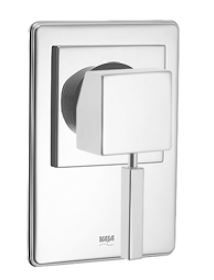 KAJA Fertigmontageset AQUADRAT für Unterputz-Brause-Einhebelmischer, chrom