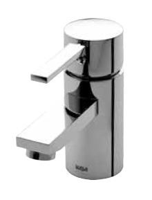 KAJA Waschtisch-Einhebelmischer B-Quadrat mit Zugknopf-Ablaufgarnitur, chrom