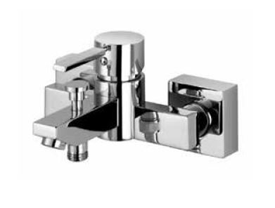 KAJA Wannen-Einhebelmischer B-Quadrat chrom