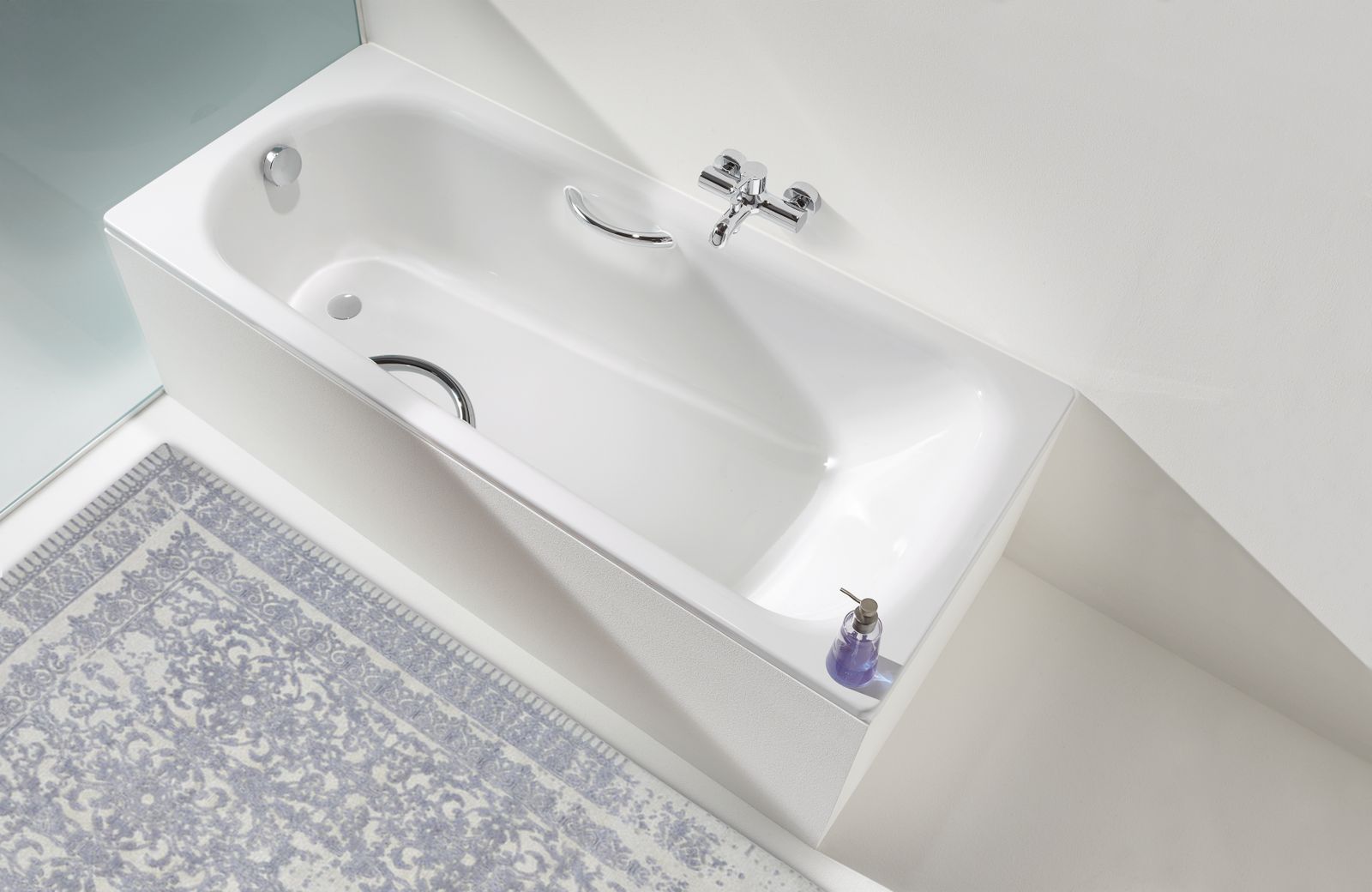 Kaldewei Badewanne SANIFORM PLUS 372-1 160x75cm, Vollantislip Perl-Effekt, bahamabeige