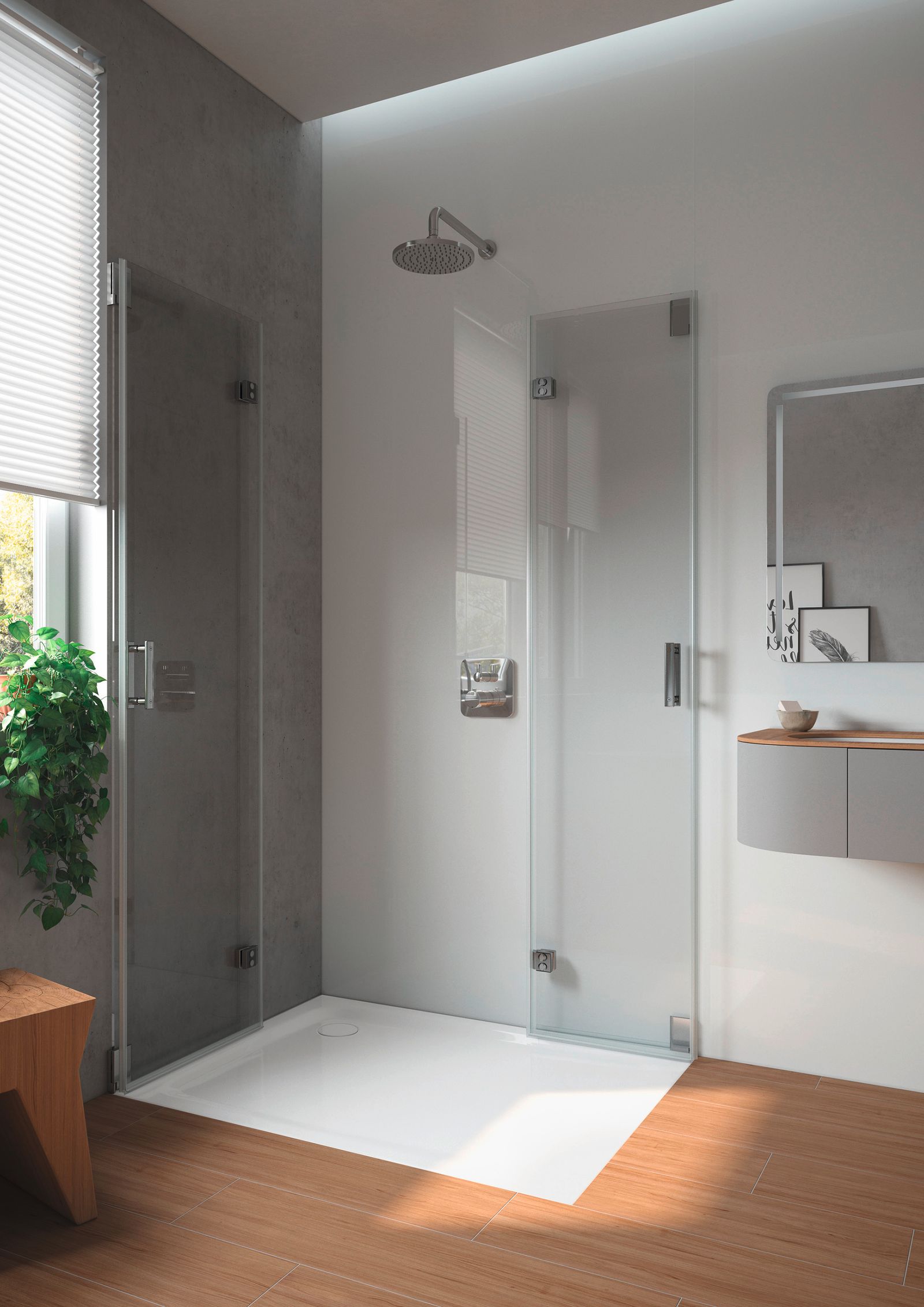 Kaldewei Duschwanne SUPERPLAN CLASSIC 390-5 90x90x2,5cm, Träger flach, Vollantislip, schwarz