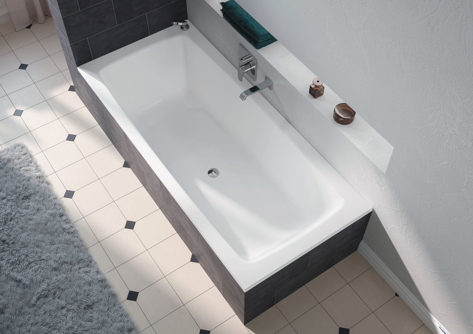 Kaldewei Badewanne CAYONO DUO-725 180x80cm, Standard, weiß