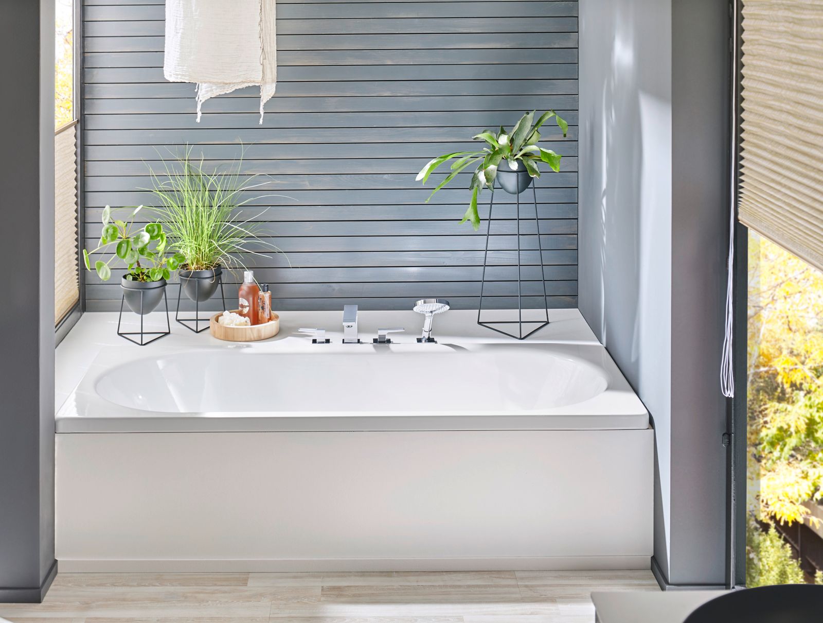 Kaldewei Badewanne CENTRO DUO 133 180x80cm, Griffloch, Vollantislip, bahamabeige