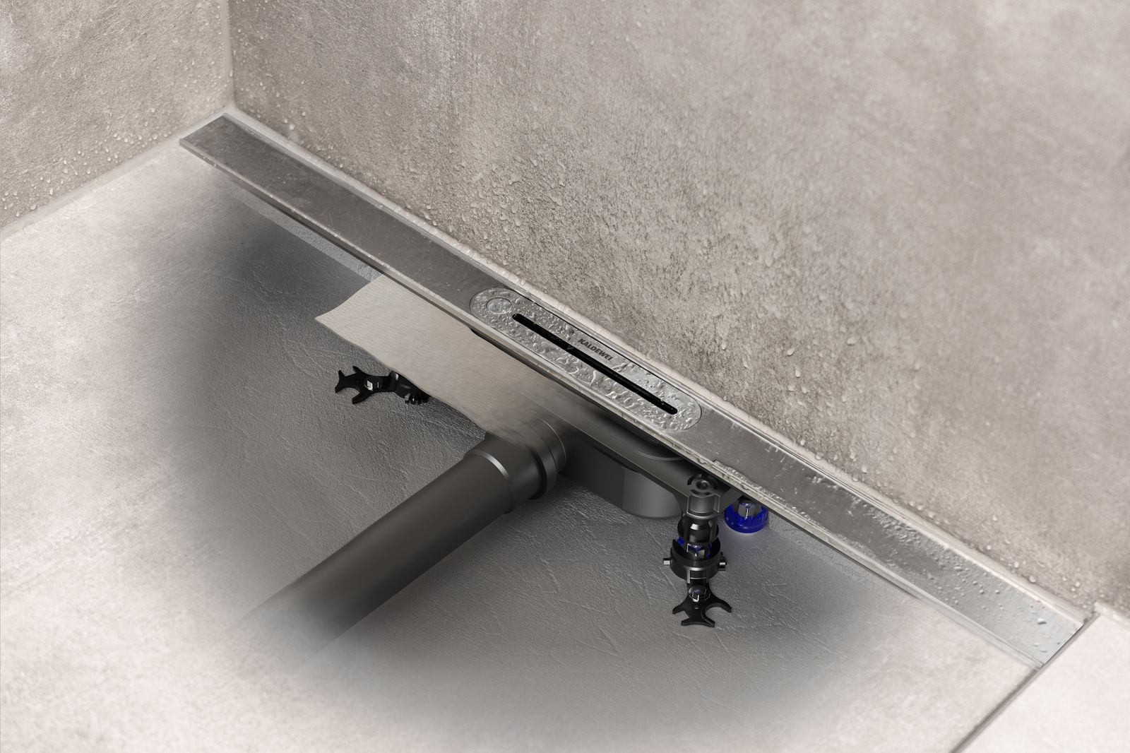 Kaldewei Ablaufgarnitur FlowDrain Mod 4204 horizontal, flat