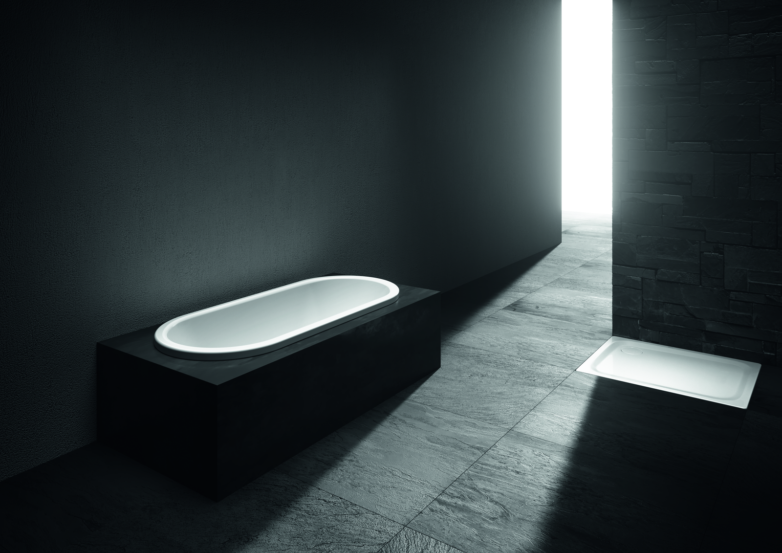 Kaldewei Badewanne CENTRO DUO oval 128 180x80cm, Griffloch Antislip, bahamabeige