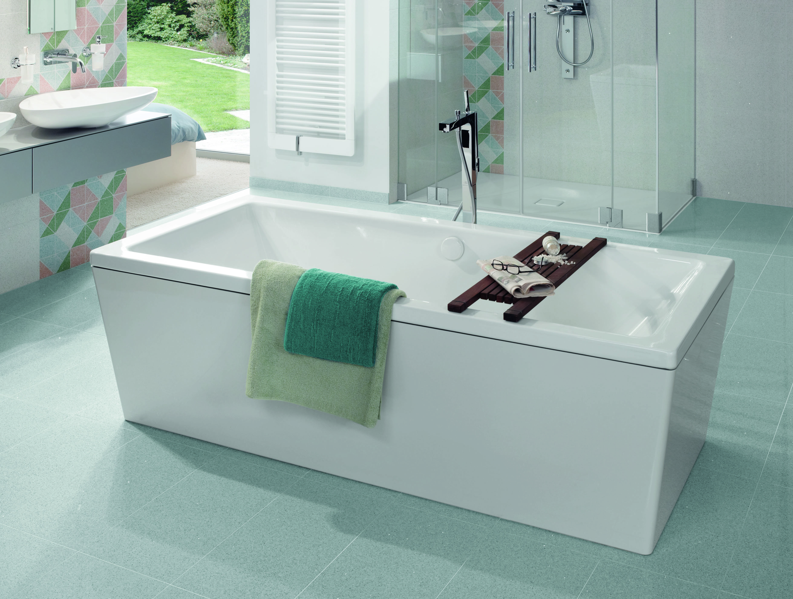Kaldewei Badewanne CONODUO 734-7 190x90cm, mit Schürze, Standard, weiß