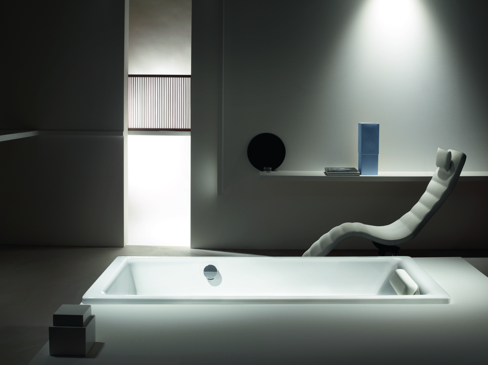 Kaldewei Badewanne PURO STAR 686 160x70cm, Überlauf seitlich, Antislip Perl-Effekt, weiß