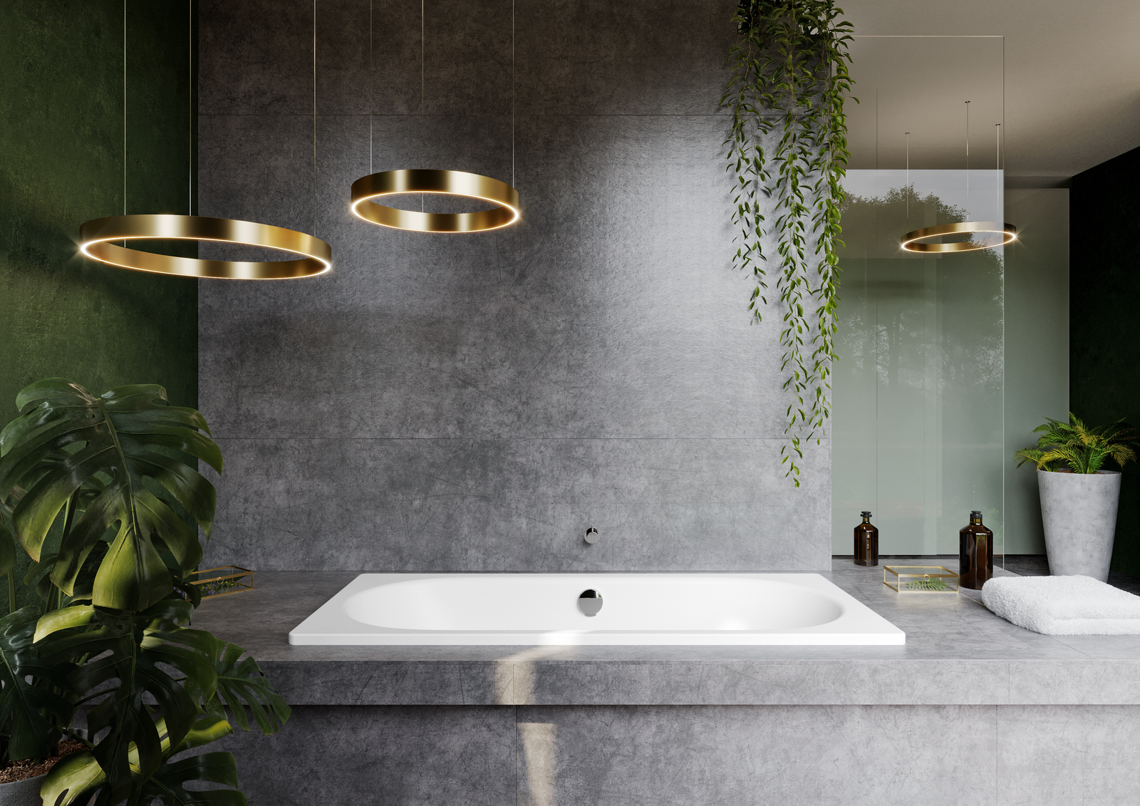 Kaldewei Badewanne CLASSIC DUO 105 170x70cm, Griffloch, Antislip, pergamon