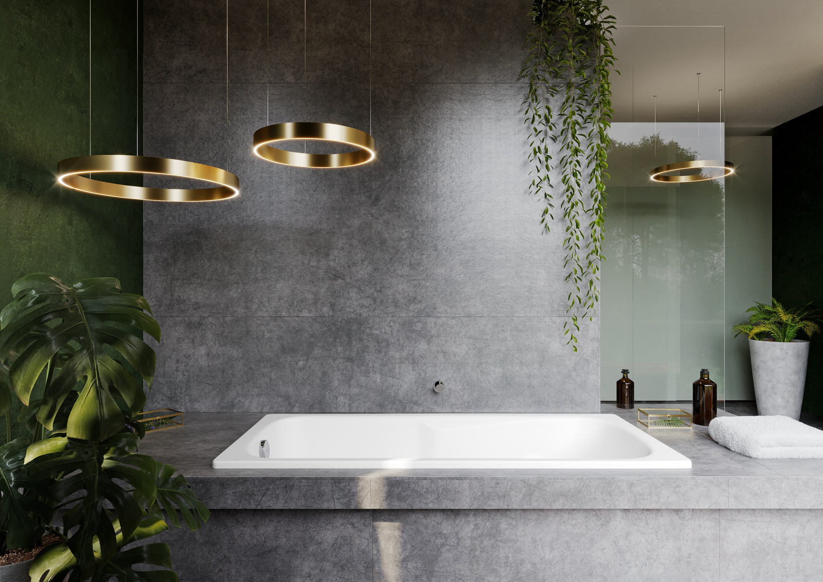Kaldewei Badewanne DYNA SET STAR 627 160x70cm, Perl-Effekt, schwarz