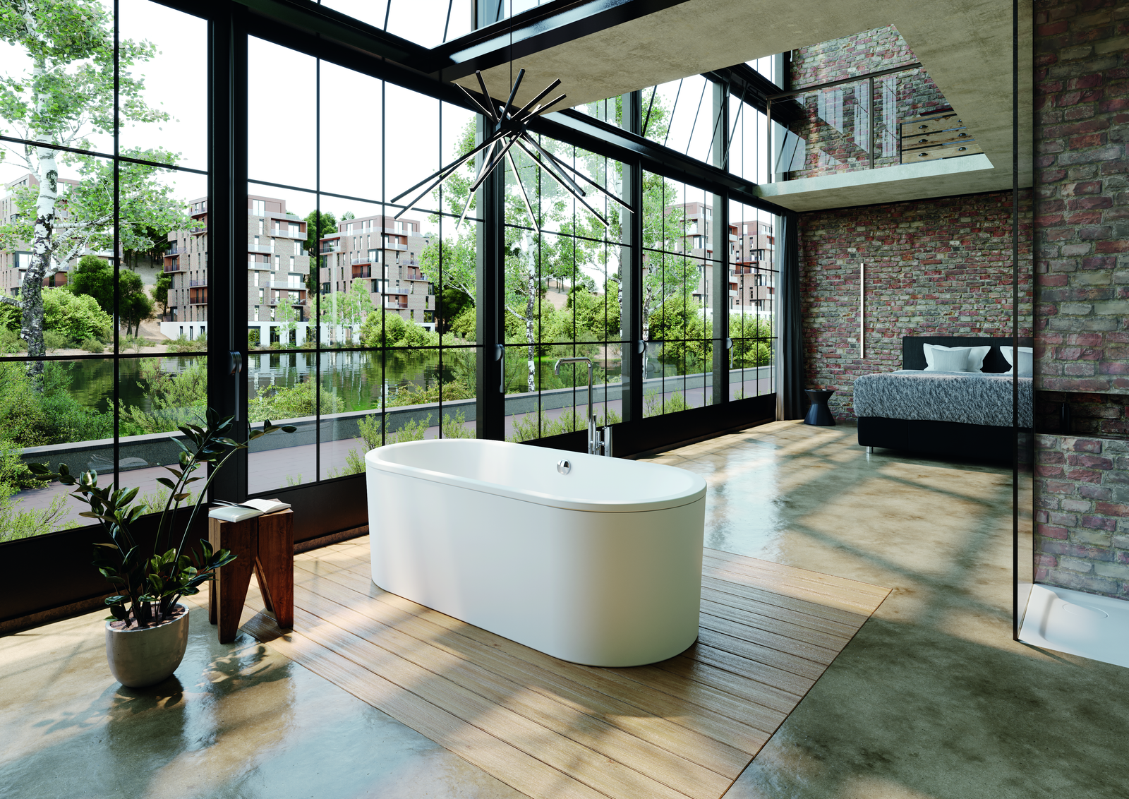 Kaldewei Badewanne CLASSIC DUO 111-7 180x80cm, oval, freistehend, Schürze alpinweiss matt, alpinweiß matt