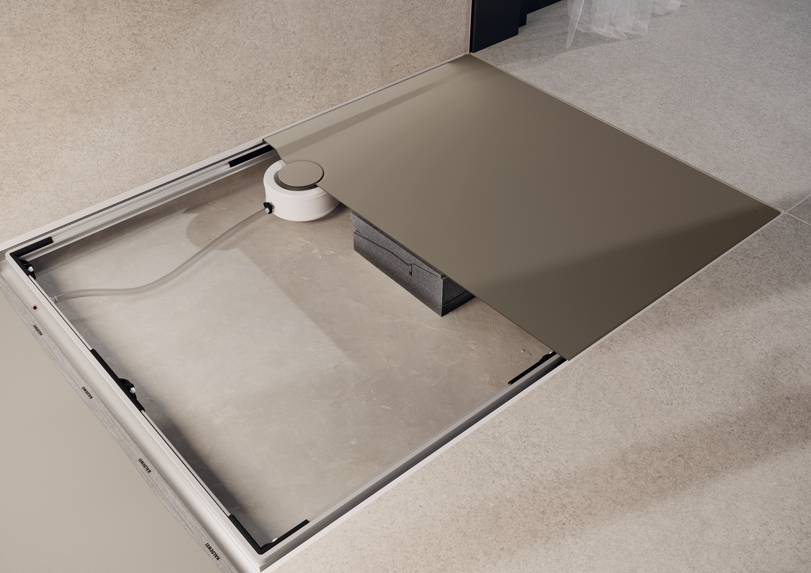 Kaldewei Einbau-System-Rahmen ESR 77,8 x 82,8 cm, bodeneben, für Duschwanne
