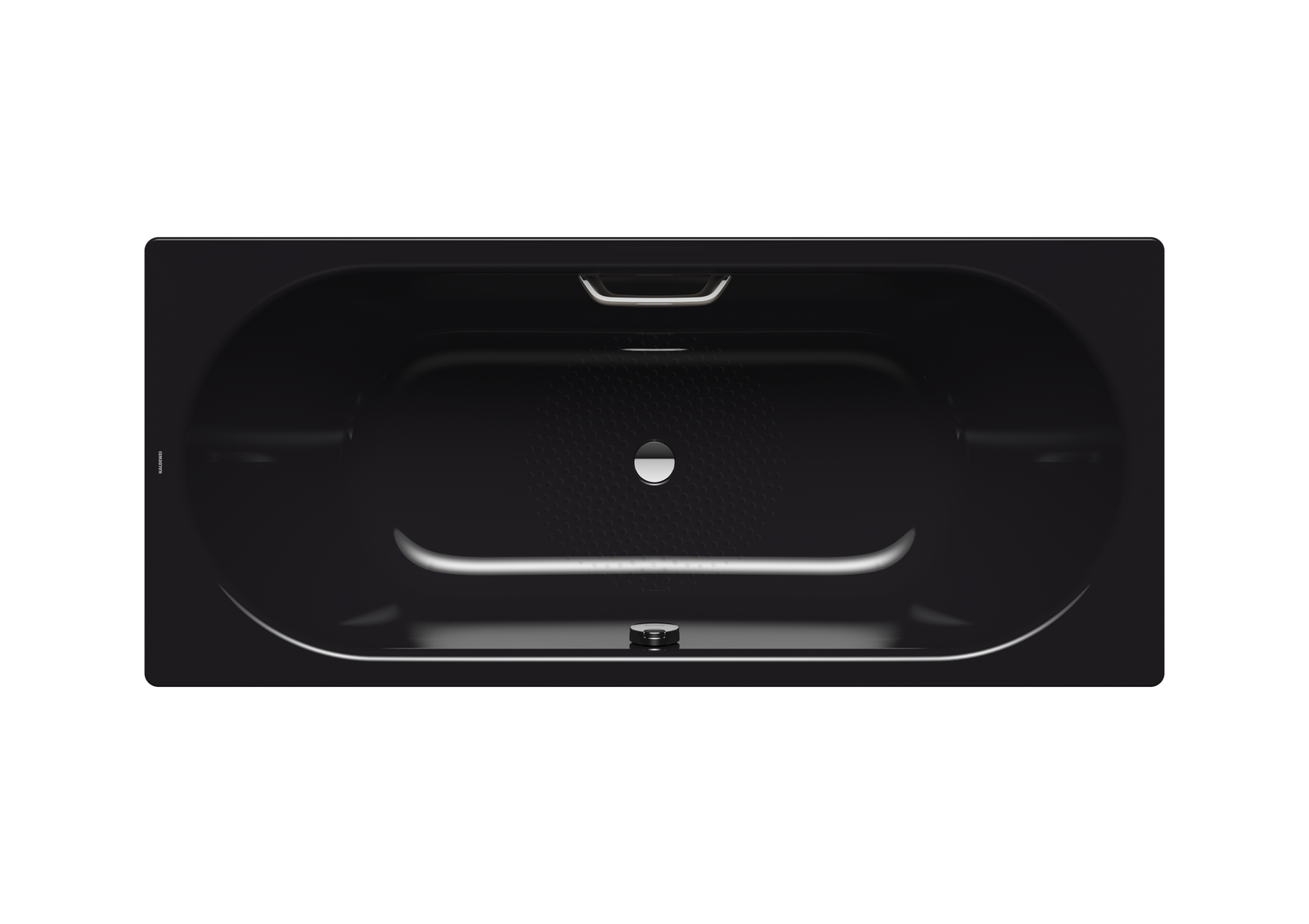 Kaldewei Badewanne CLASSIC DUO 109 180x75cm, Griffloch, Perl-Effekt, Rutschhemmend, schwarz