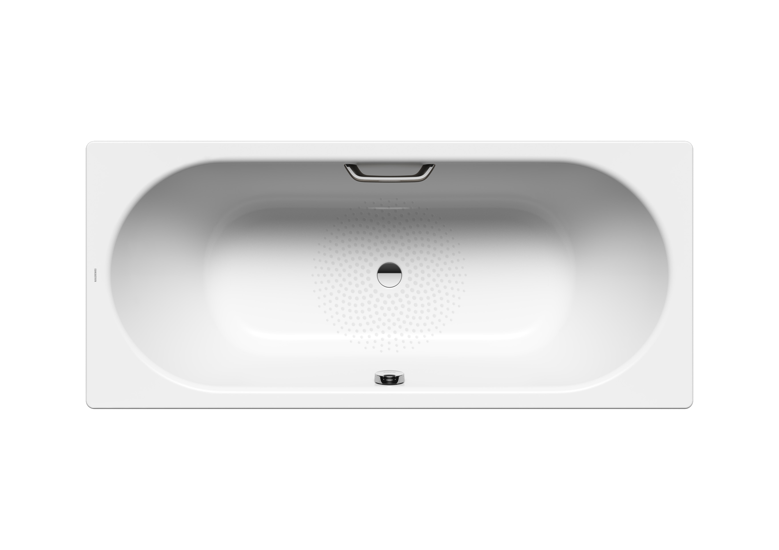 Kaldewei Badewanne CLASSIC DUO 103 160x70cm, Griffloch, Perl-Effekt, Rutschhemmend, weiß