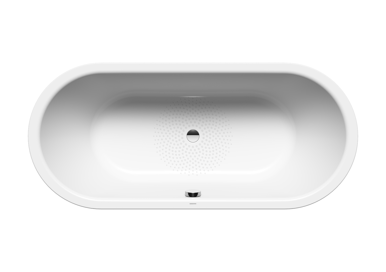 Kaldewei Badewanne CLASSIC DUO 1113 170x75cm, oval, freistehend, Antislip, schallschutz, weiß