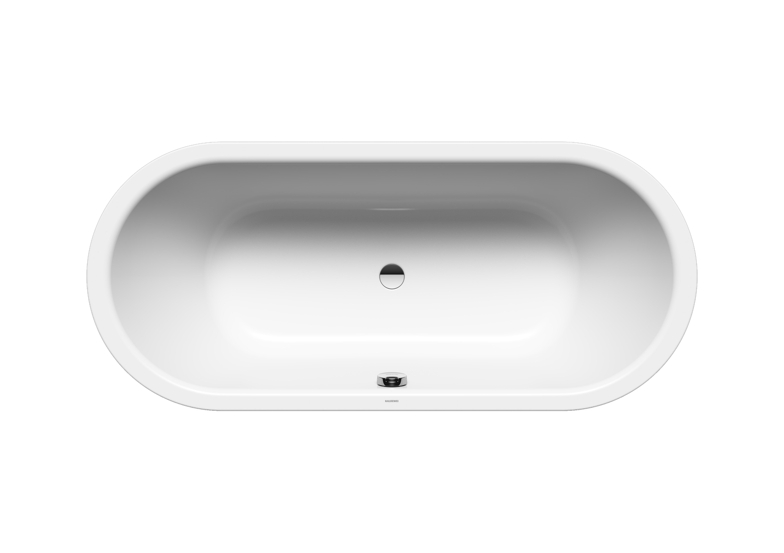 Kaldewei Badewanne CLASSIC DUO oval 111 180x80cm, Griffloch, alpinweiß matt