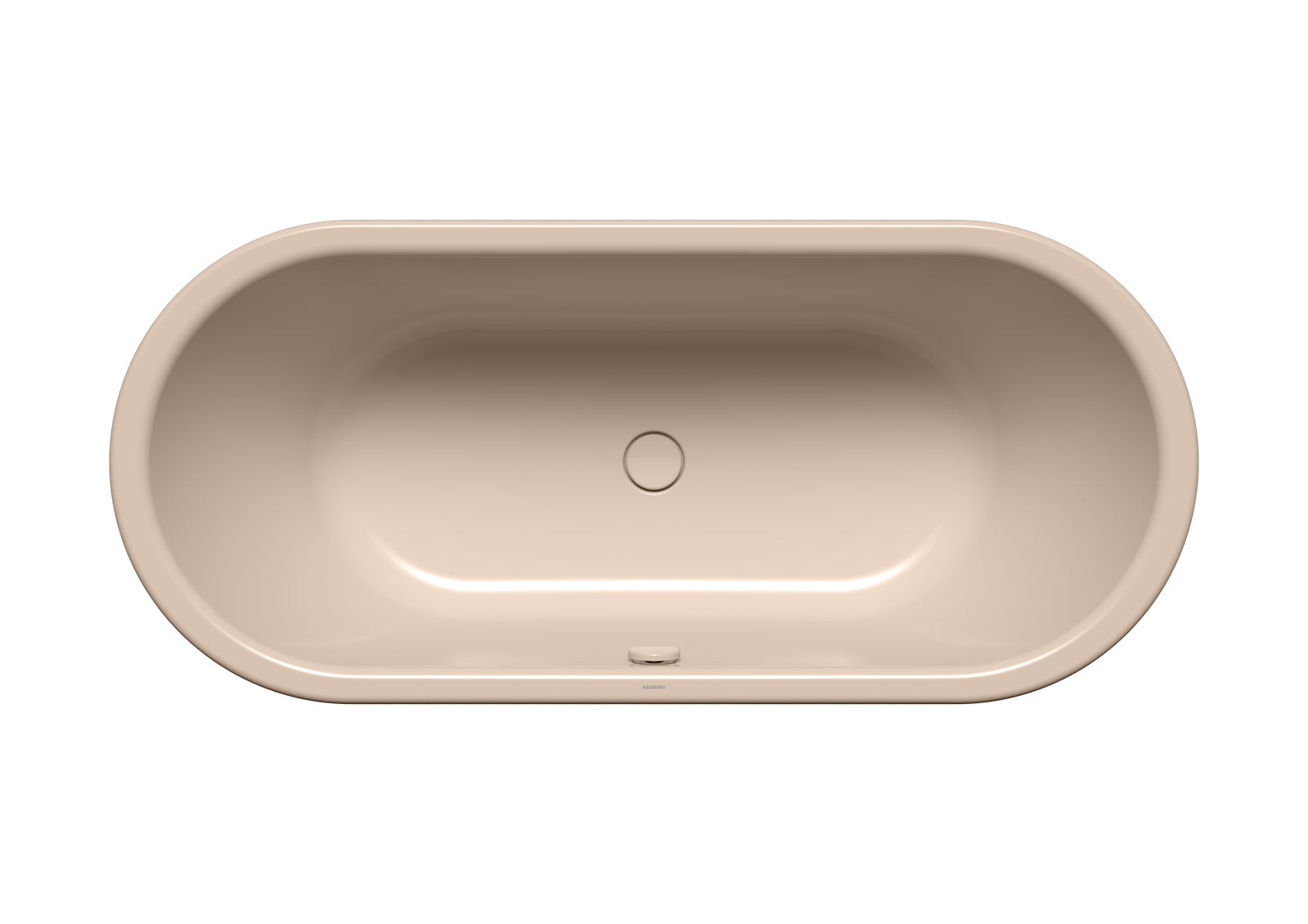 Kaldewei Badewanne CENTRO DUO oval 128 180x80cm, Perl-Effekt, bahamabeige