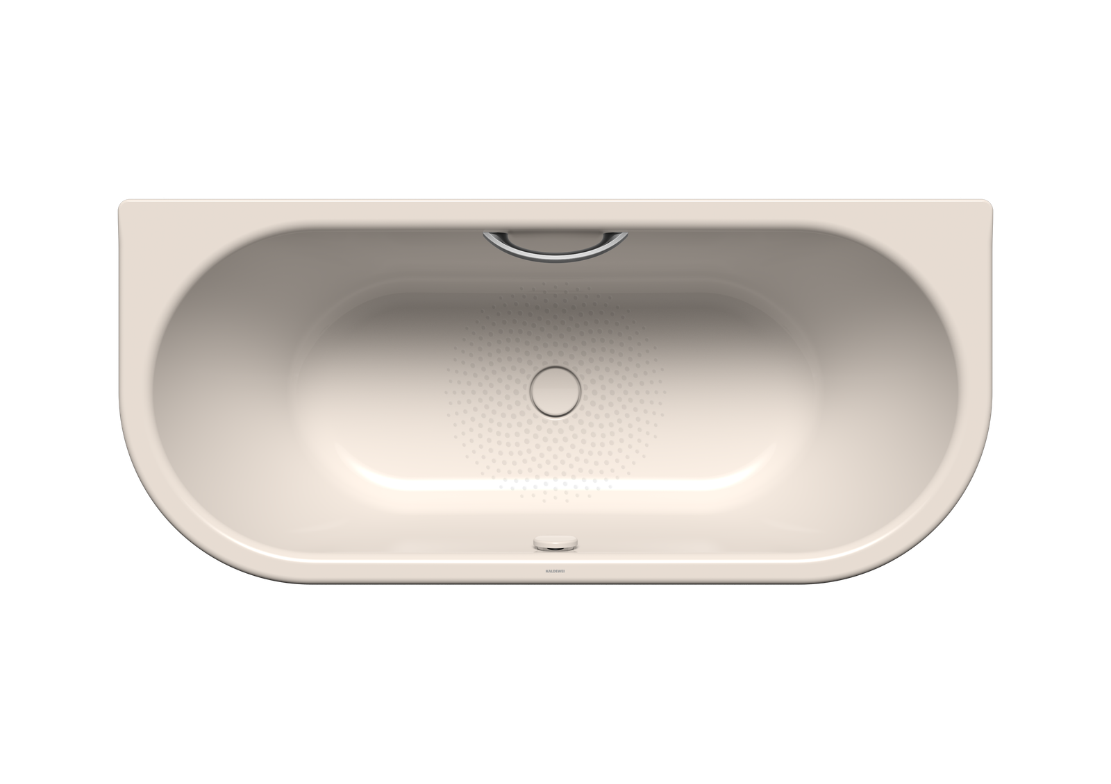 Kaldewei Badewanne CENTRO DUO 2 135 180x80cm, Griffloch, Perl-Effekt, Rutschhemmend, pergamon