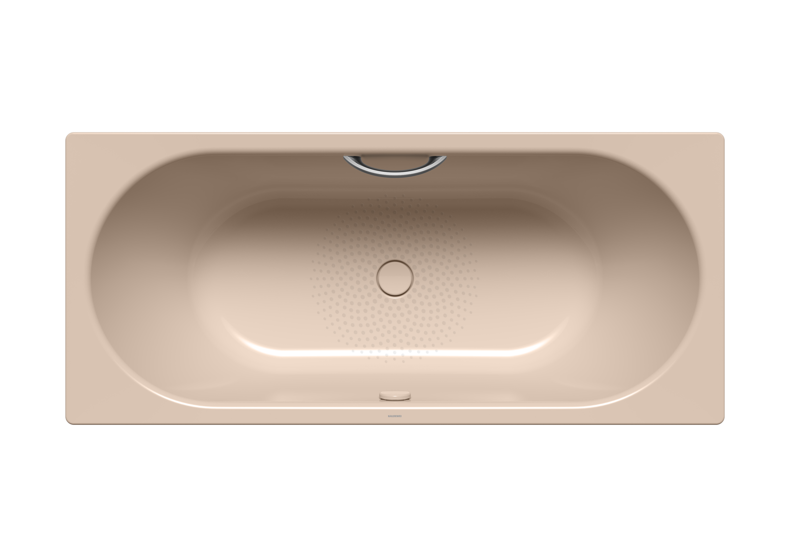 Kaldewei Badewanne CENTRO DUO 132 170x75cm, Griffloch, Perl-Effekt, Rutschhemmend, bahamabeige
