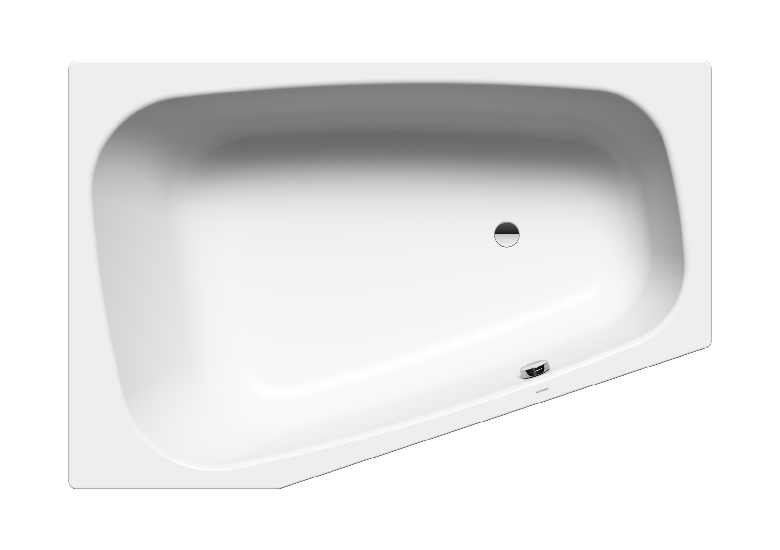 Kaldewei Badewanne PLAZA DUO 190 180x120/80cm, rechts, Griffloch, Perl-Effekt, bahamabeige