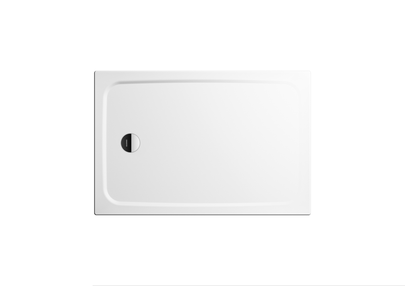 Kaldewei Duschwanne CAYONOPLAN 2253-5 75x90x1,8cm, mit Träger, Perl-Effekt, weiß