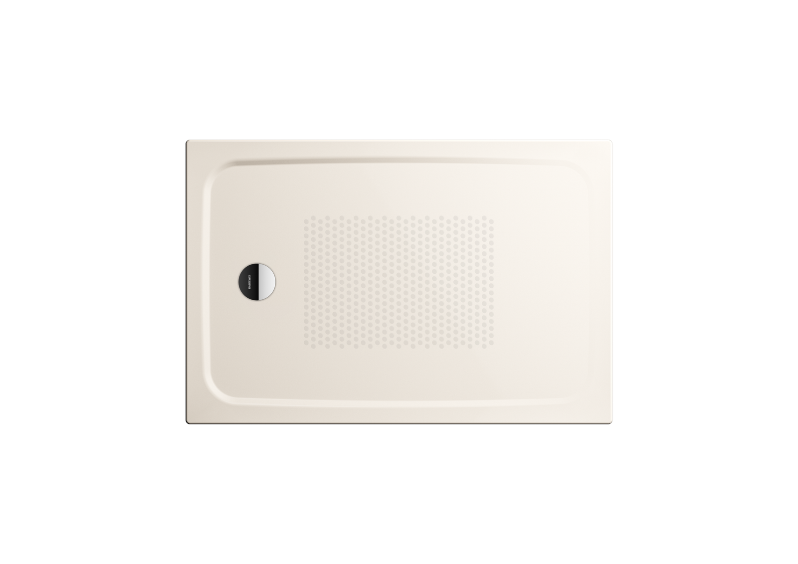 Kaldewei Duschwanne CAYONOPLAN 2253-1 75x90x1,8cm, bodeneben, Antislip Perl-Effekt, pergamon