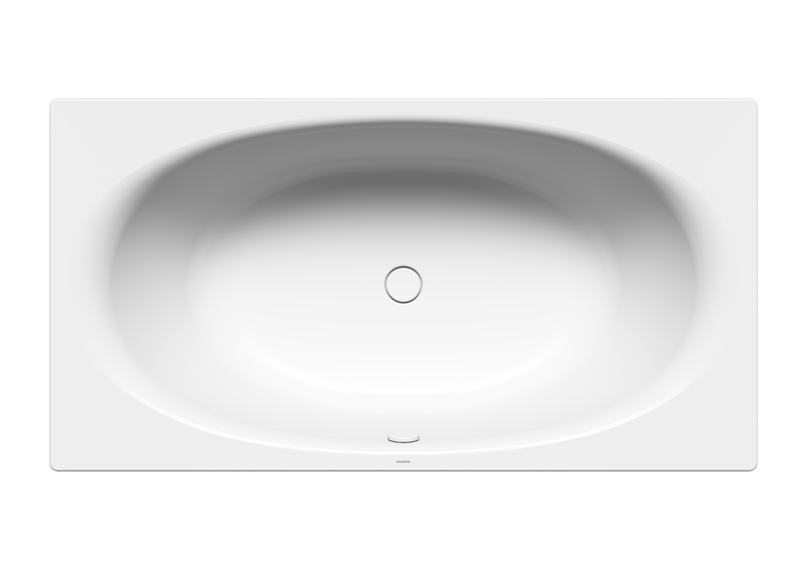 Kaldewei Badewanne ELLIPSO DUO 230 190x100cm, Griffloch, Antislip, schwarz
