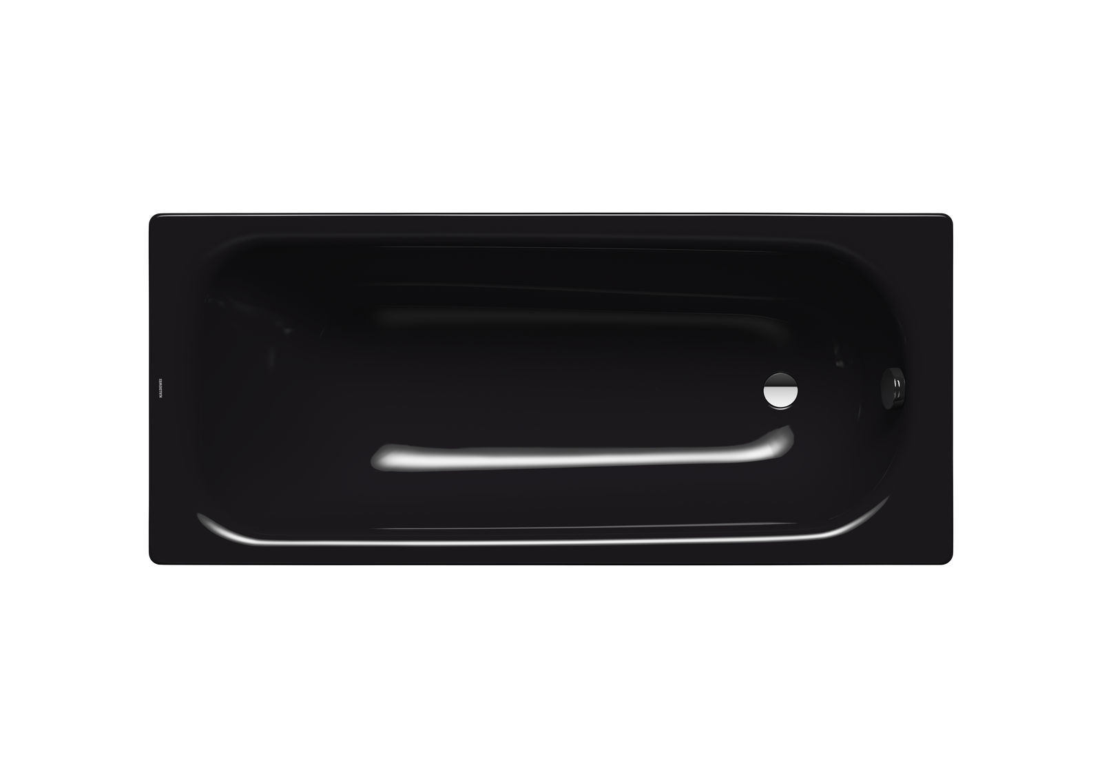Kaldewei Badewanne SANIFORM PLUS 360-1 140x70cm, Perl-Effekt, schwarz