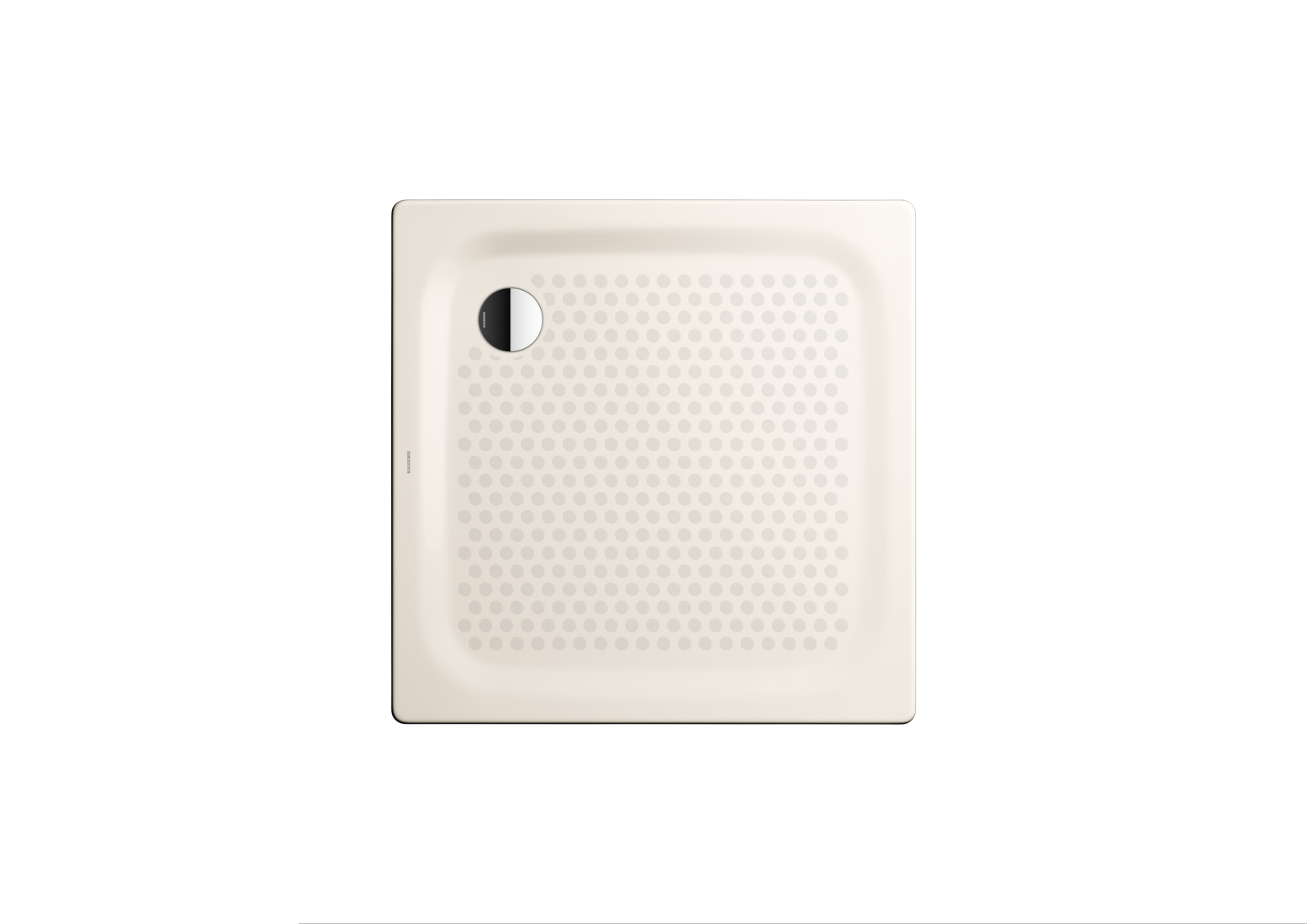 Kaldewei Duschwanne SUPERPLAN CLASSIC 390-2 90x90x2,5cm, mit Träger, Vollantislip, pergamon