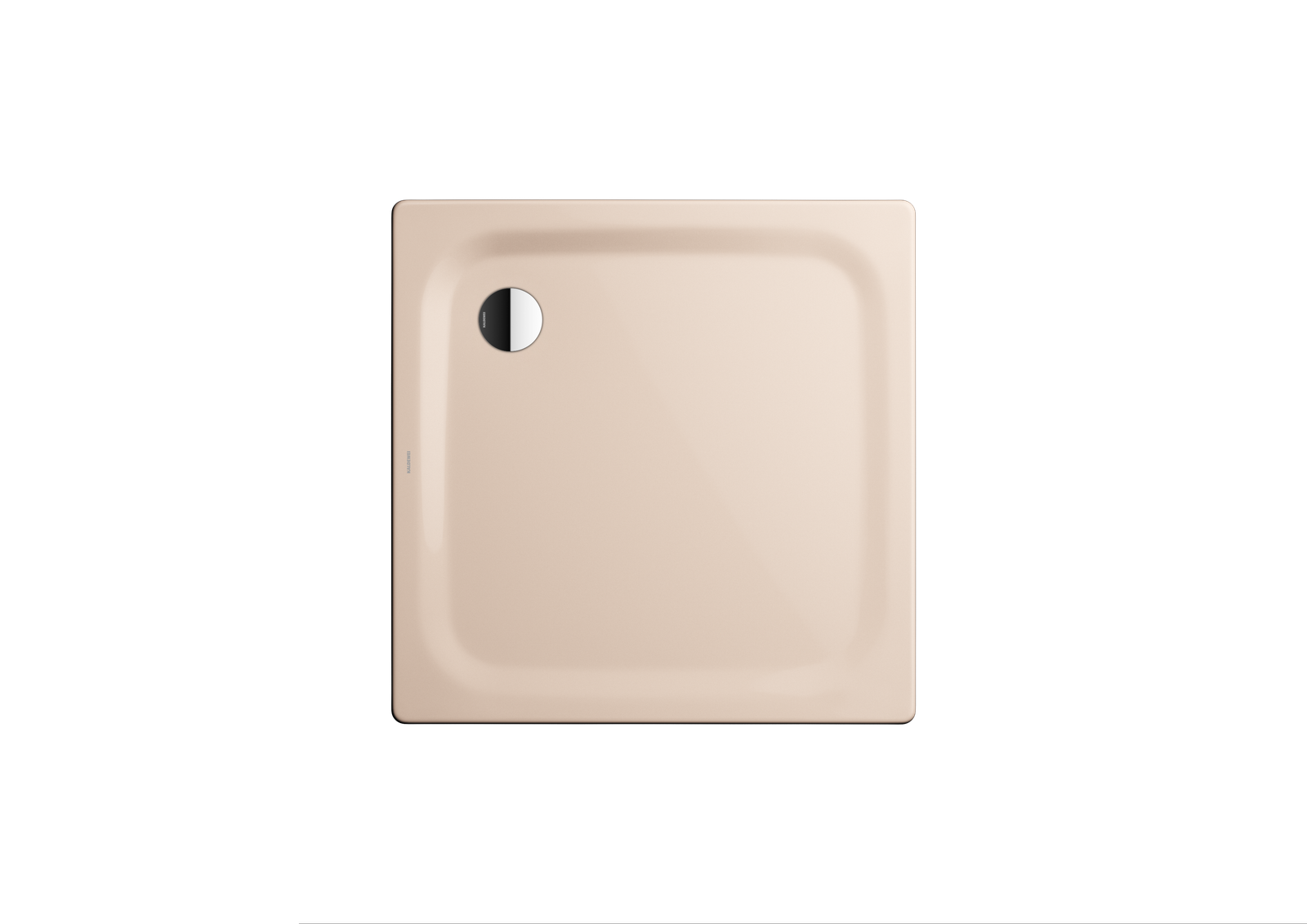 Kaldewei Duschwanne SUPERPLAN CLASSIC 386-5 80x80x2,5cm, mit Träger flach, Perl-Effekt, bahamabeige