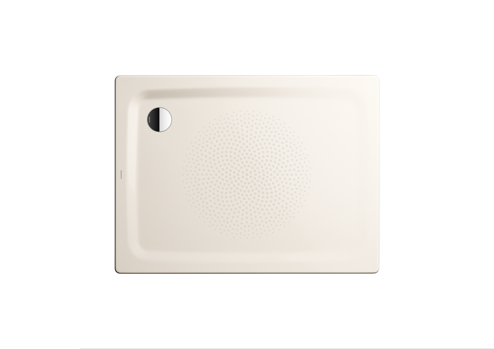 Kaldewei Duschwanne SUPERPLAN CLASSIC 404-2 90x100x2,5cm, mit Träger, Antislip Perl-Effekt, pergamon