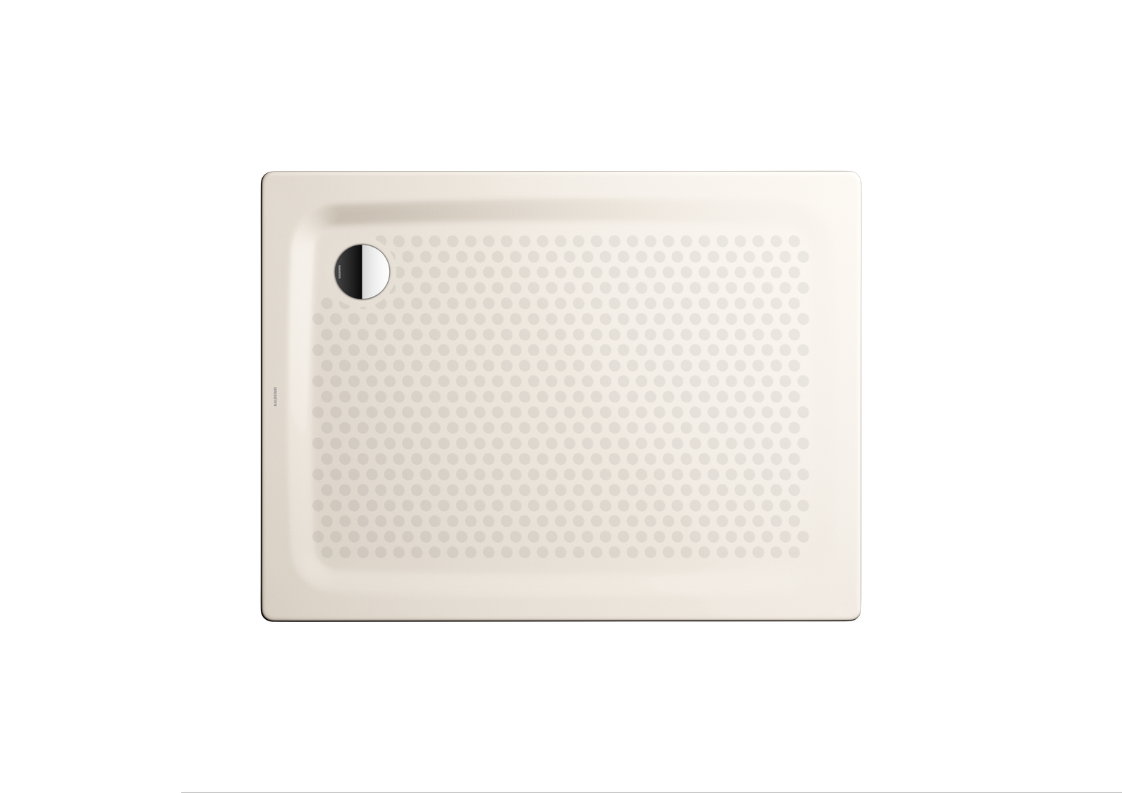 Kaldewei Duschwanne SUPERPLAN CLASSIC 402-2 75x100x2,5cm, mit Träger, Vollantislip, pergamon