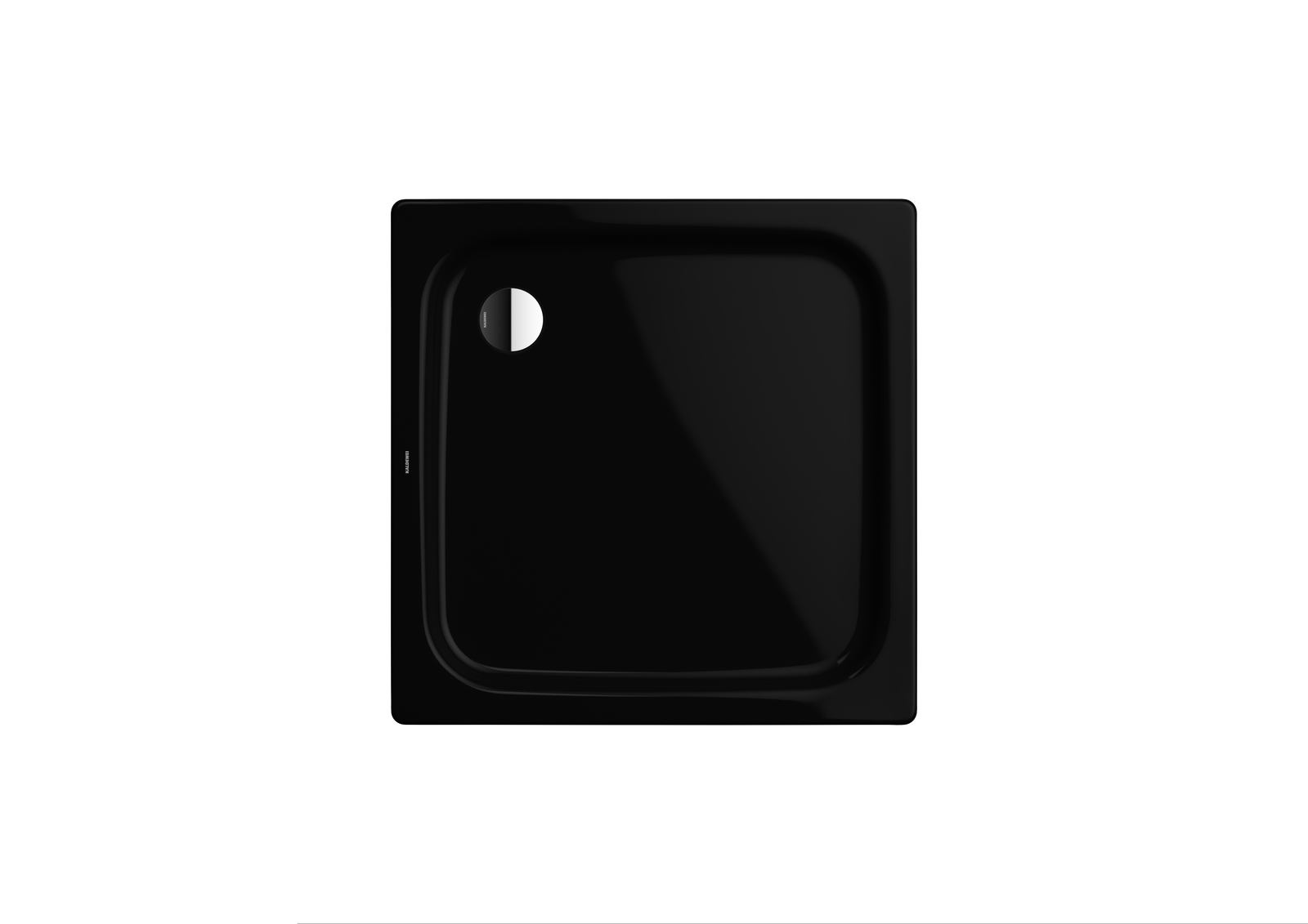Kaldewei Duschwanne DUSCHPLAN 545-1 90x90x6,5cm, Perl-Effekt, schwarz