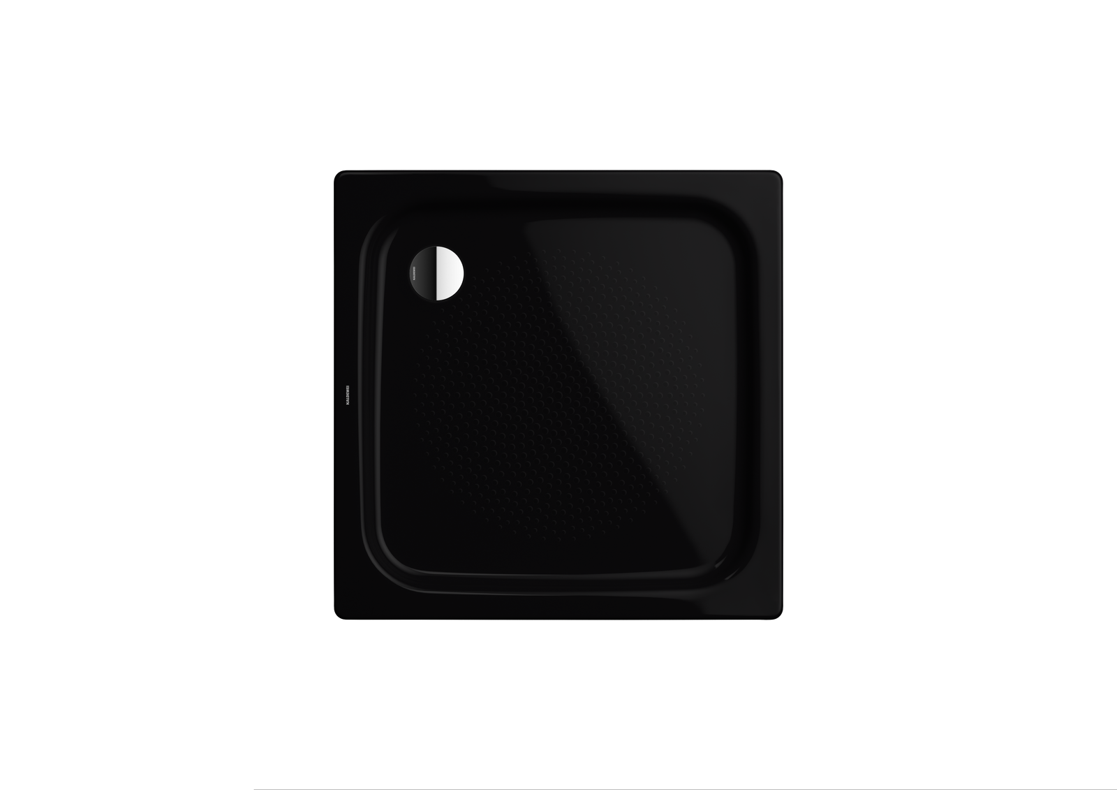 Kaldewei Duschwanne DUSCHPLAN 545-1 90x90x6,5cm, Antislip, schwarz