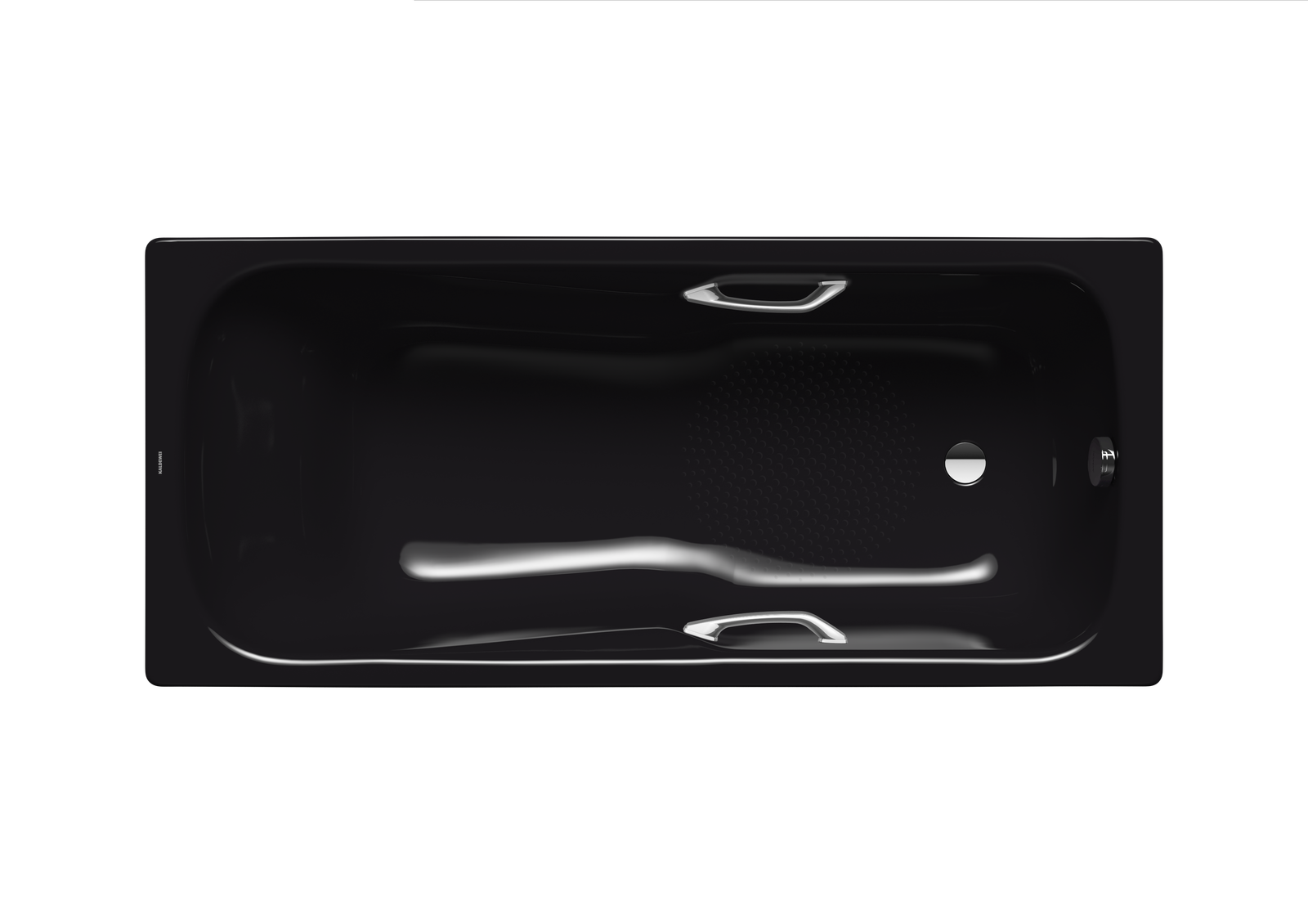 Kaldewei Badewanne DYNA SET STAR 621 170x75cm, Antislip, schwarz