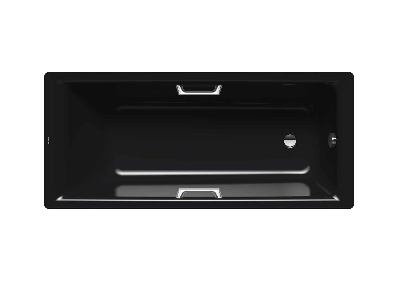 Kaldewei Badewanne PURO STAR 655 180x80cm, Perl-Effekt, schwarz