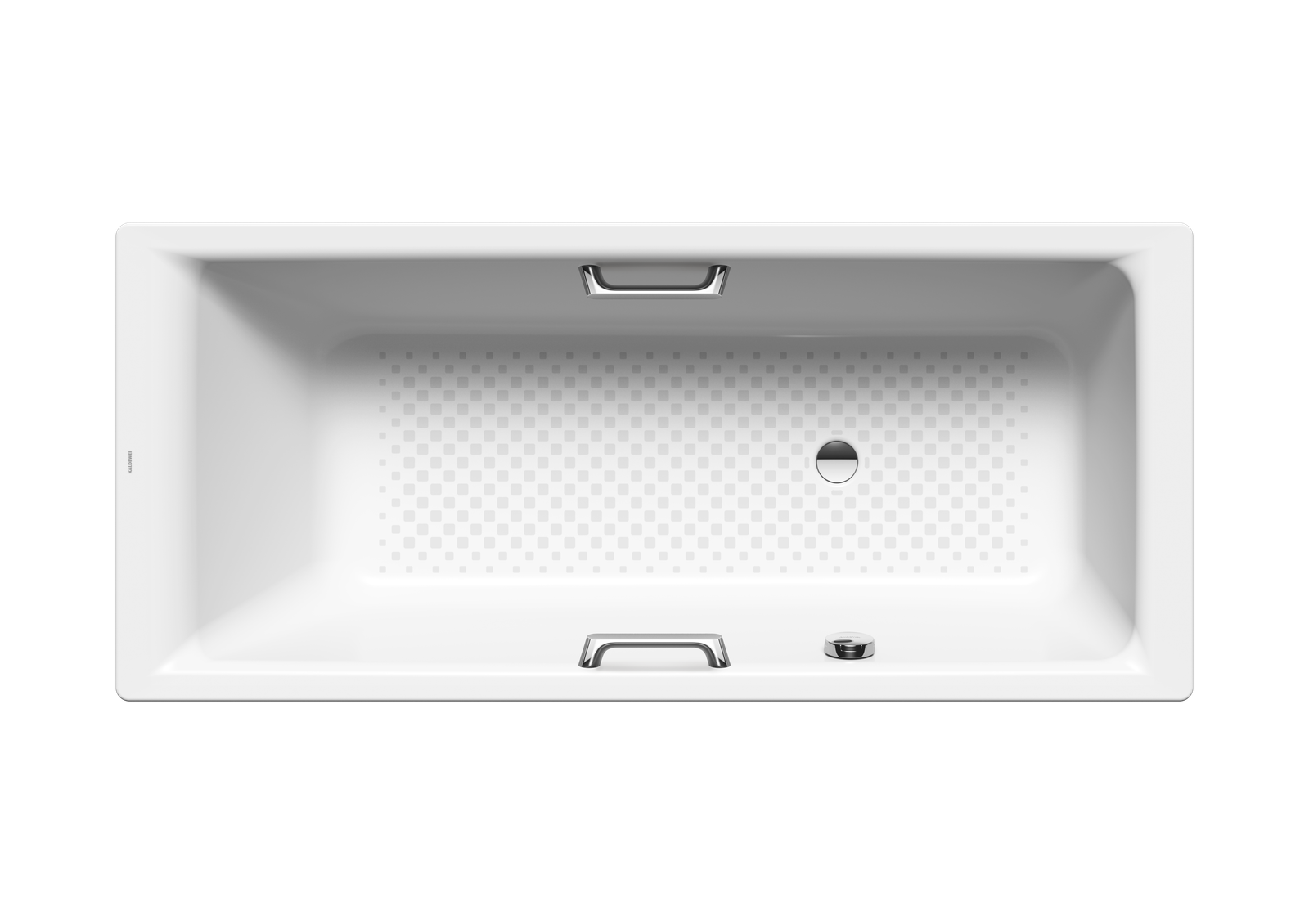 Kaldewei Badewanne PURO STAR 686 160x70cm, Überlauf seitlich, Vollantislip Perl-Effekt, weiß