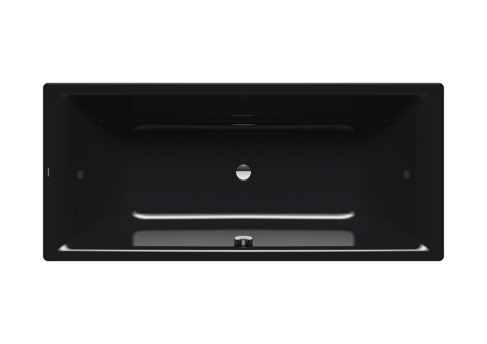 Kaldewei Badewanne PURO DUO 663 170x75cm, Überlauf mittig, Vollantislip, schwarz