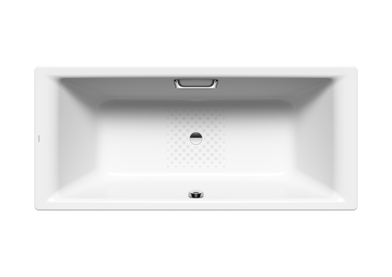 Kaldewei Badewanne PURO DUO 663 170x75cm, Überlauf mittig, Griffloch, Antislip, weiß