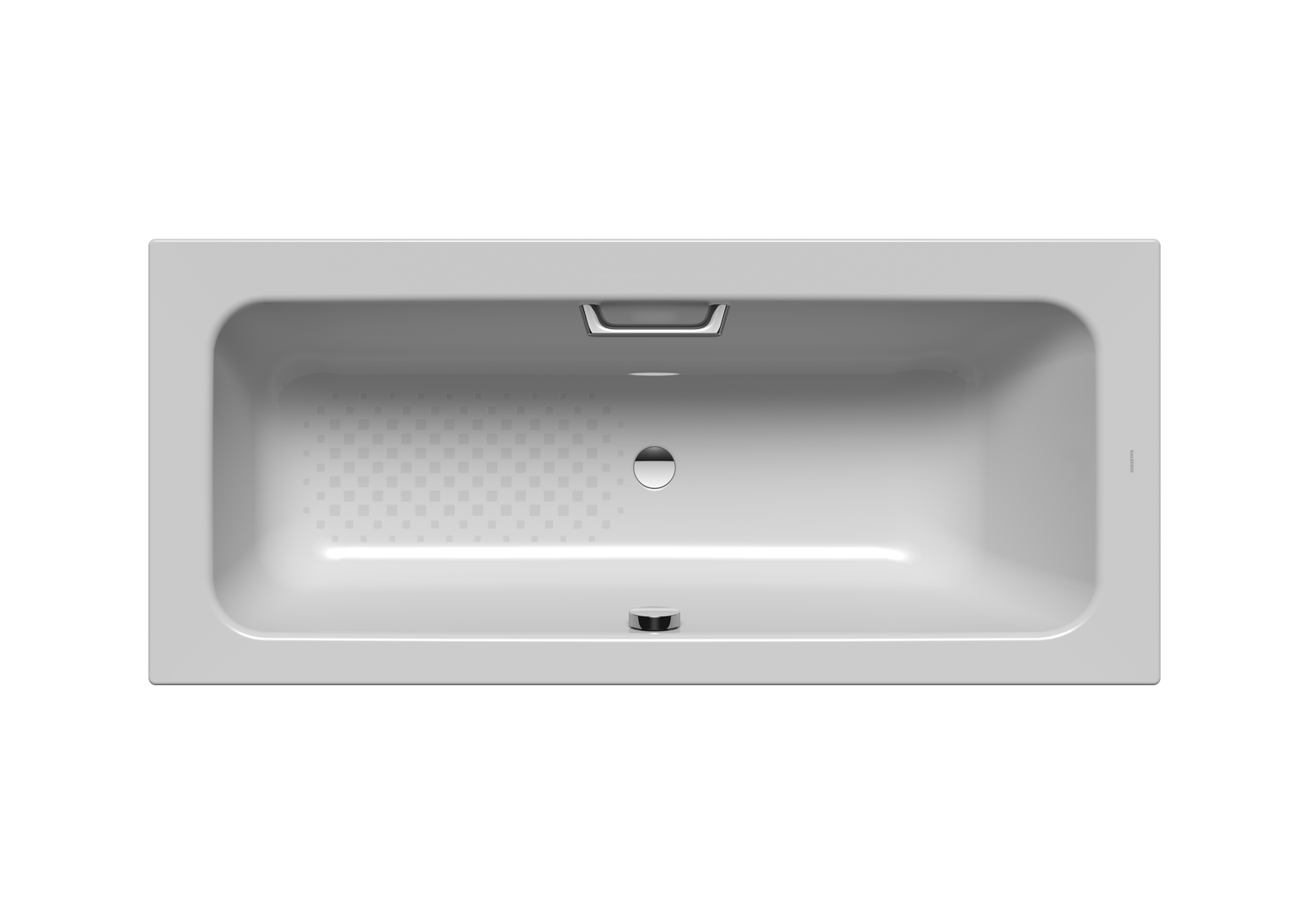 Kaldewei Badewanne PURO SET WIDE links 668 Griffloch, Antislip, manhattan, 170x75cm, Überlauf mittig