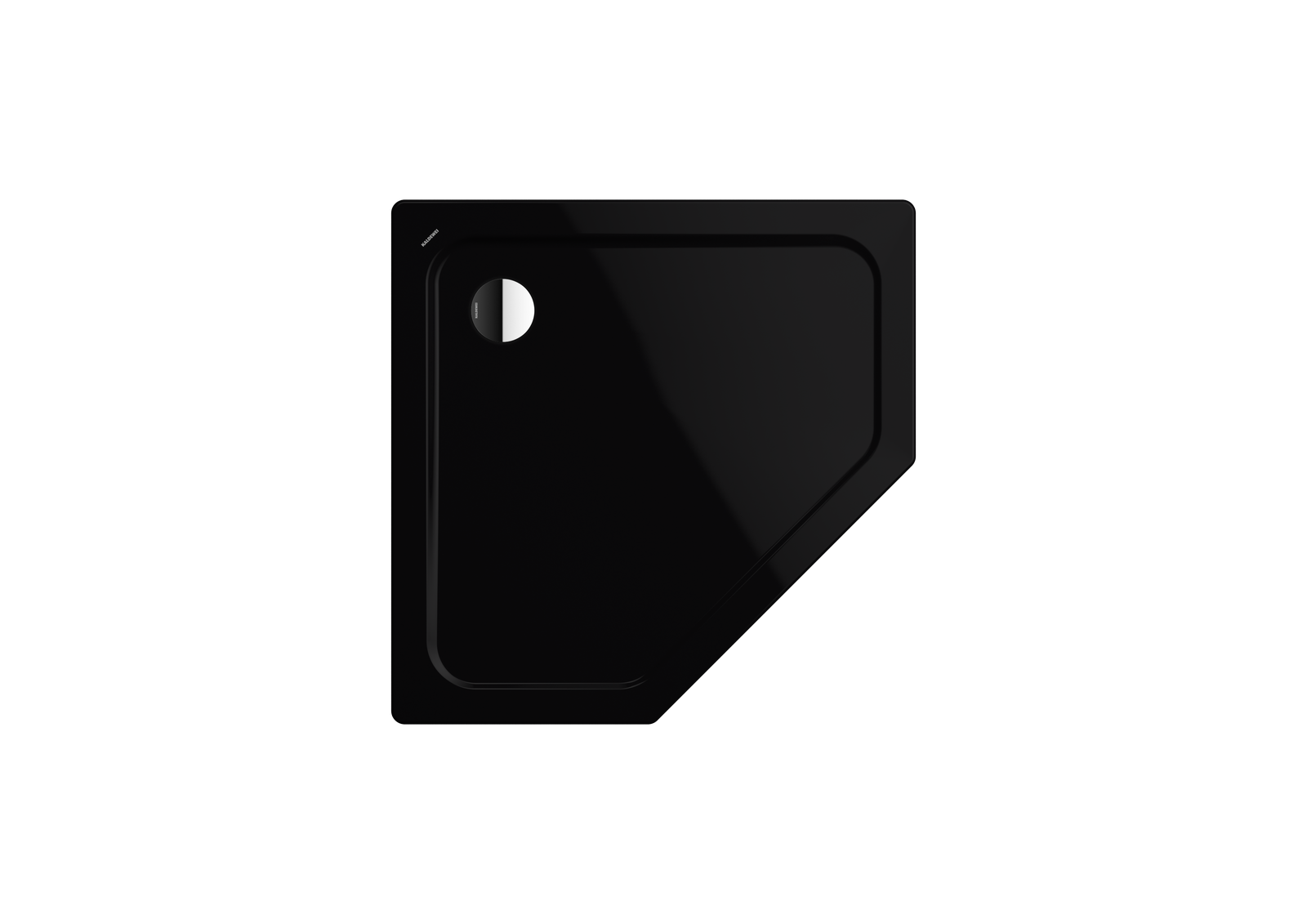 Kaldewei Duschwanne CORNEZZA 671-1 90x90x6,5cm, Perl-Effekt, schwarz