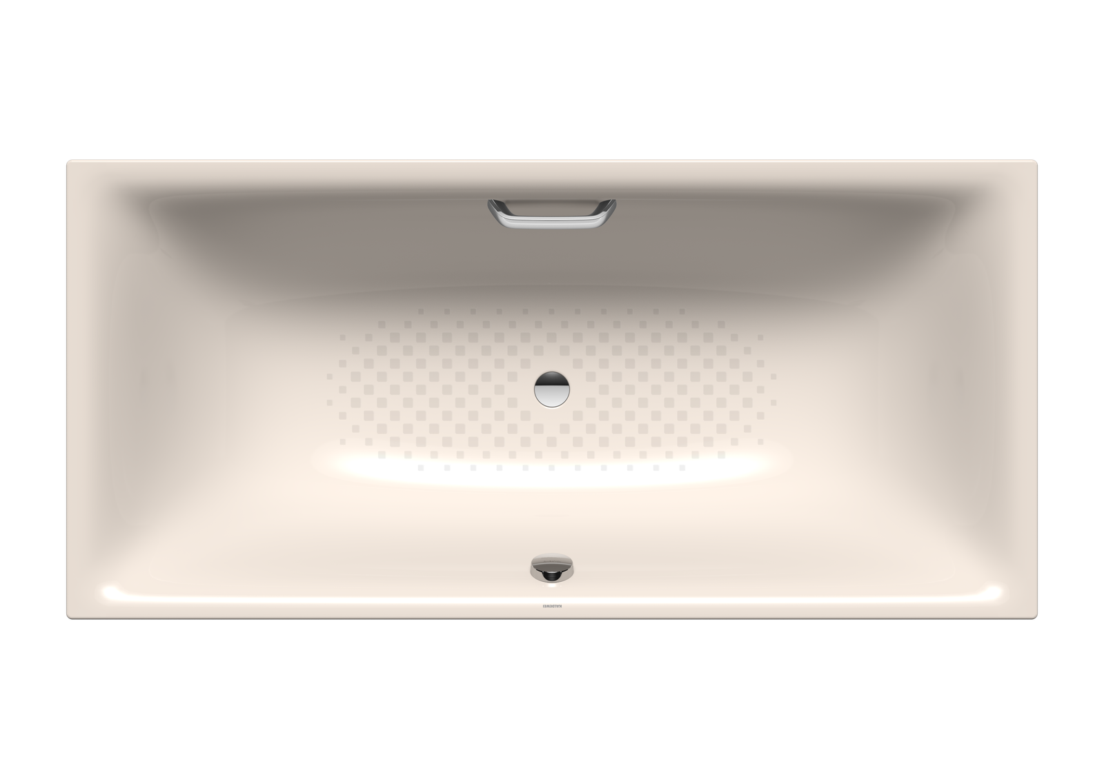Kaldewei Badewanne SILENIO 678 190x90cm, Griffloch Vollantislip Perl-Effekt, pergamon