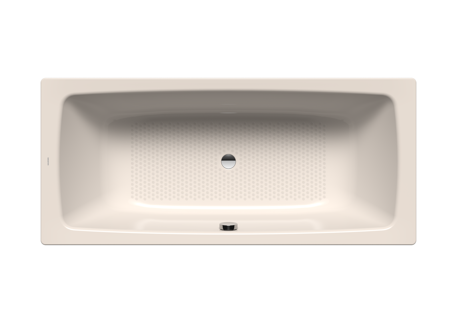 Kaldewei Badewanne CAYONO DUO-725 180x80cm, Griffloch, Perl-Effekt, Vollantislip, pergamon